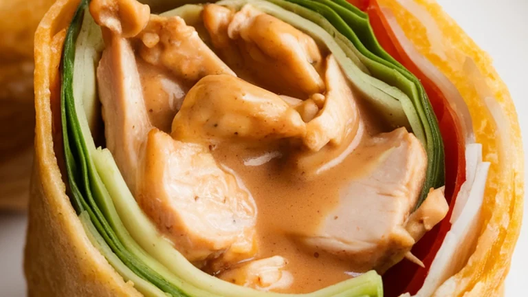 Thai Peanut Chicken Crunch Wrap - Featured