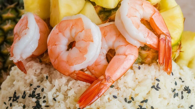 Thai Pineapple Shrimp Cauliflower Rice - Featured