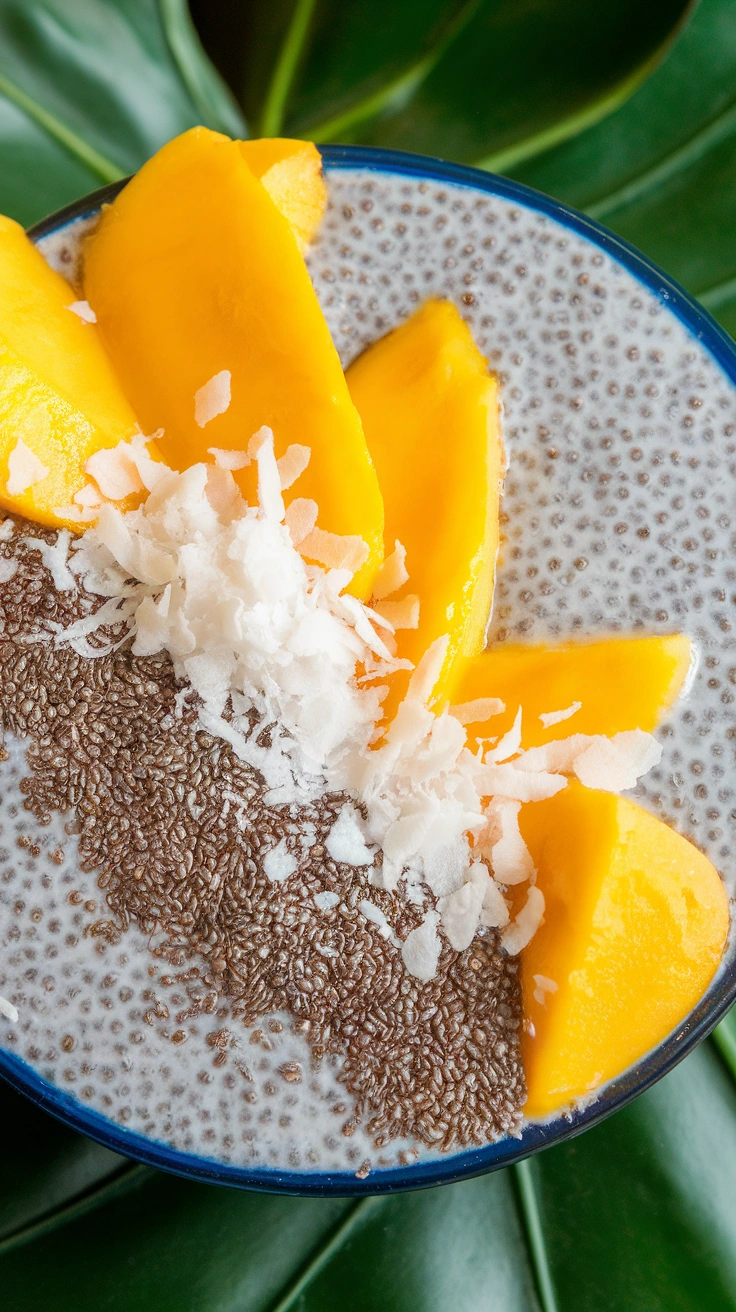 Tropical Mango Coconut Chia Bowl