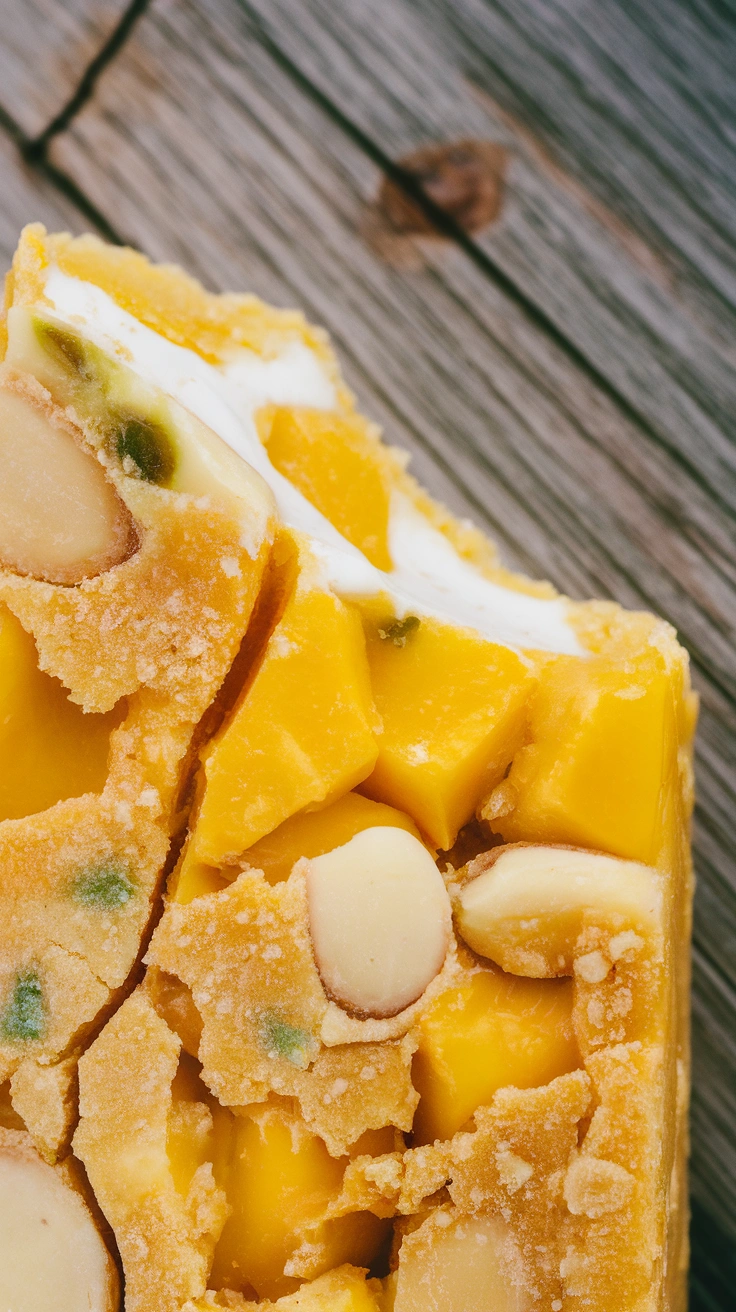 Tropical Mango Macadamia Bars