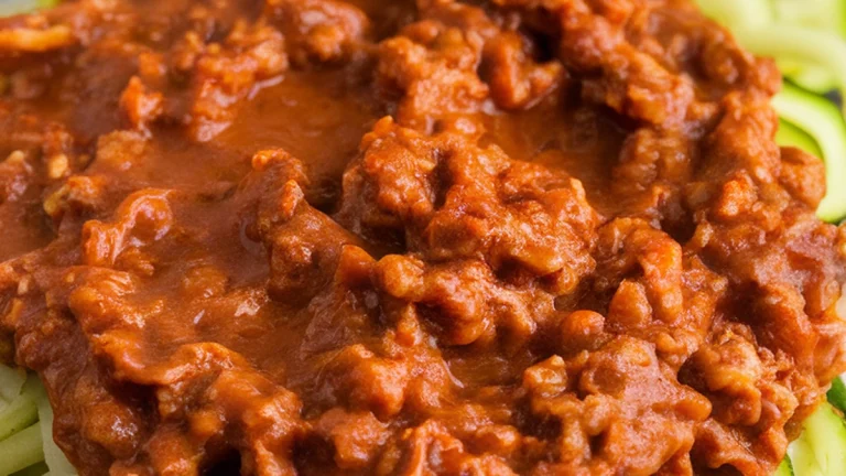 Turkey Bolognese with Zucchini Noodles - Featured