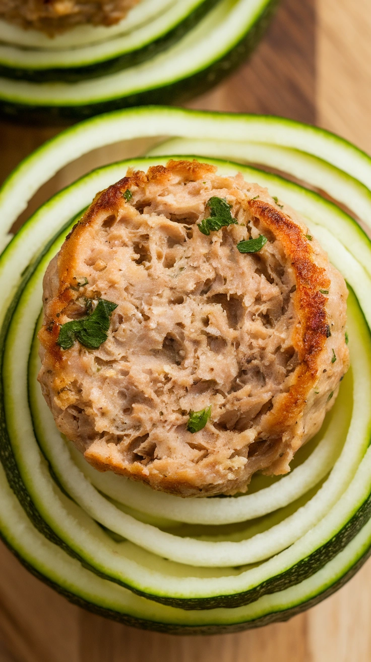 Turkey Meatball and Zucchini Noodle Bento