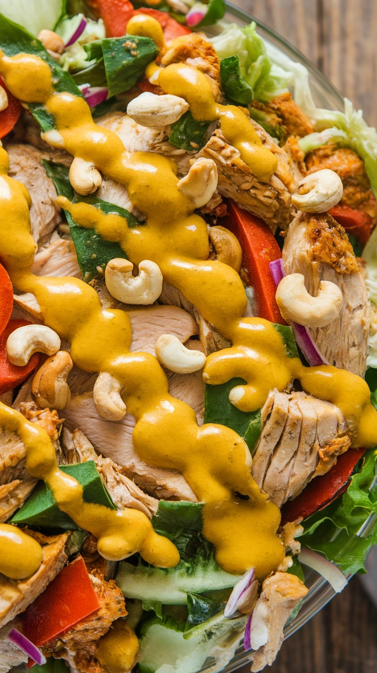 Turmeric and Cashew Chicken Salad