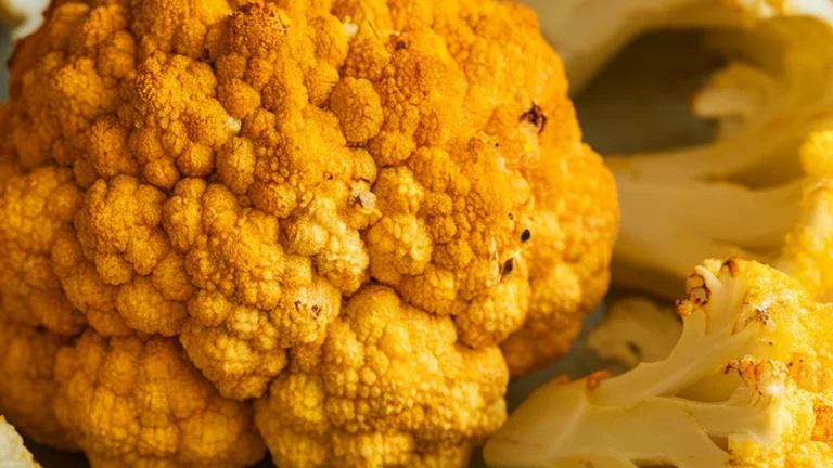 Turmeric and Ginger Roasted Cauliflower - Featured