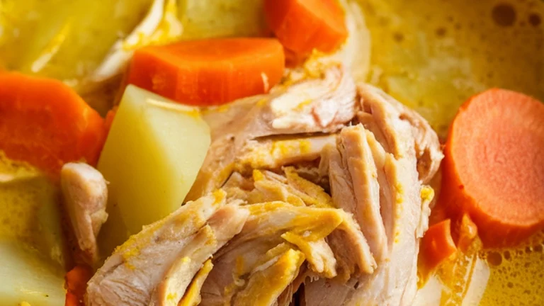 Turmeric Chicken and Vegetable Soup - Featured