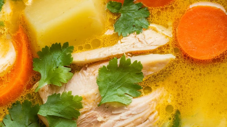 Turmeric Ginger Chicken Soup - Featured