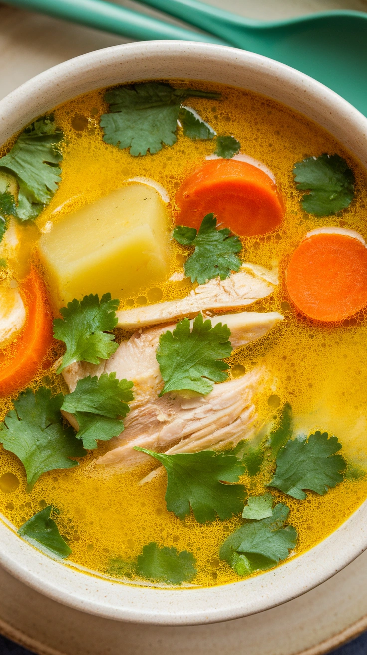 Turmeric Ginger Chicken Soup
