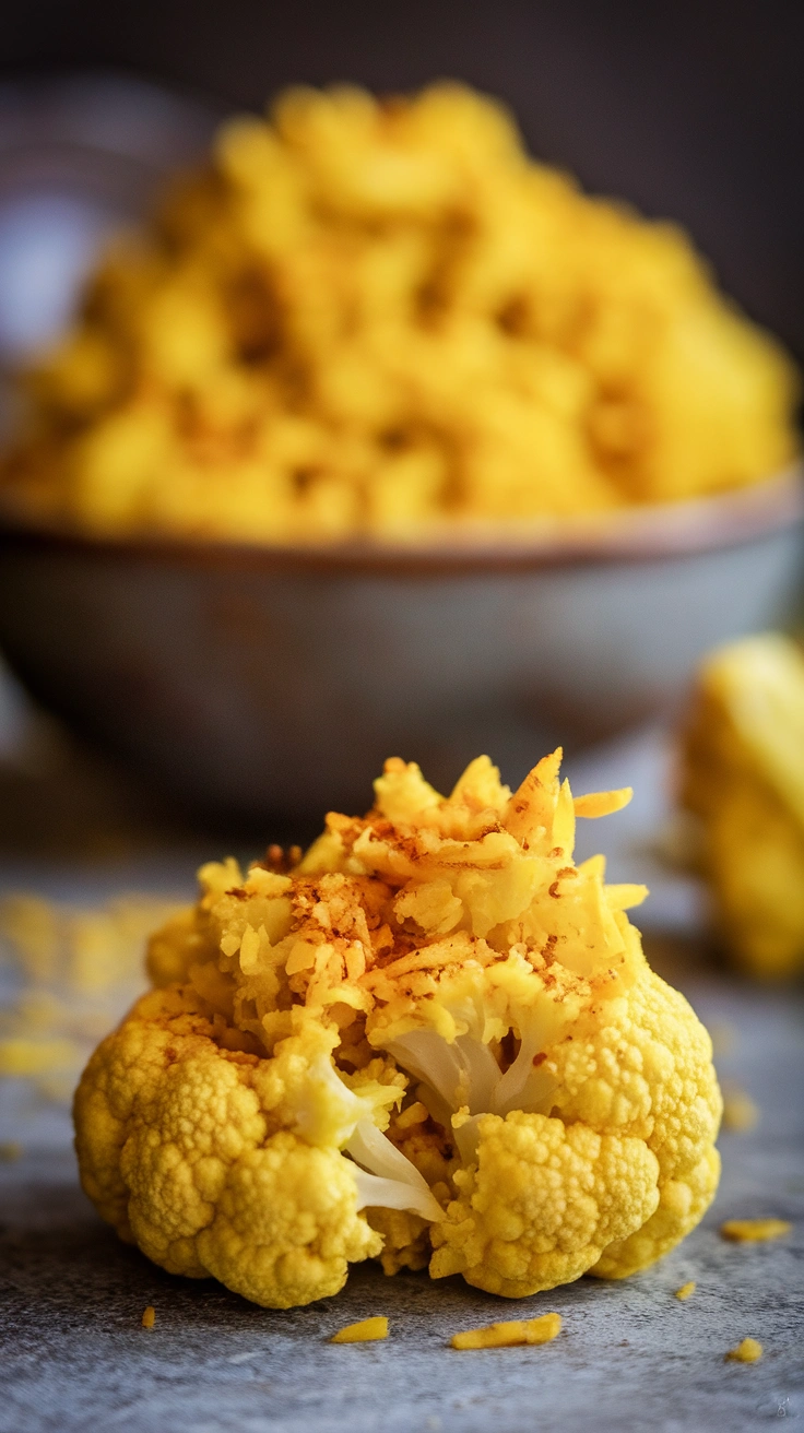 Turmeric Spiced Cauliflower Rice Pilaf