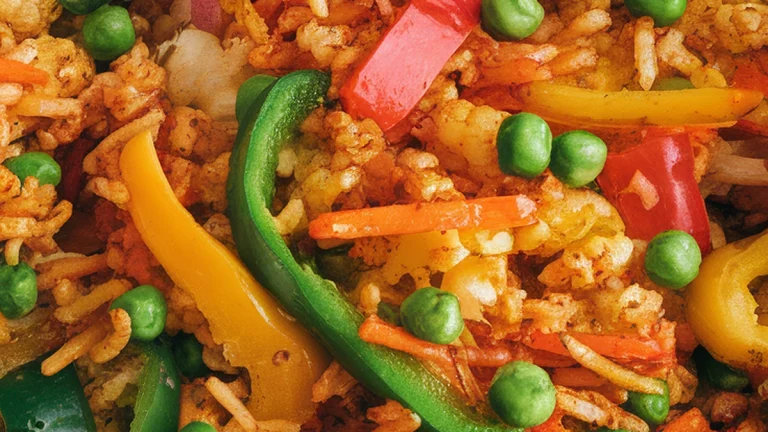 Vegetable Loaded Cauliflower Fried Rice - Featured