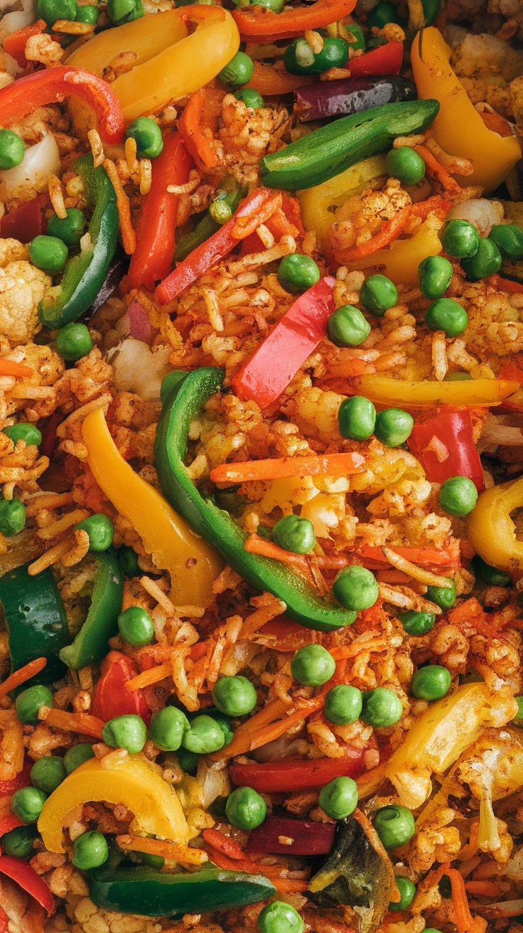 Vegetable Loaded Cauliflower Fried Rice