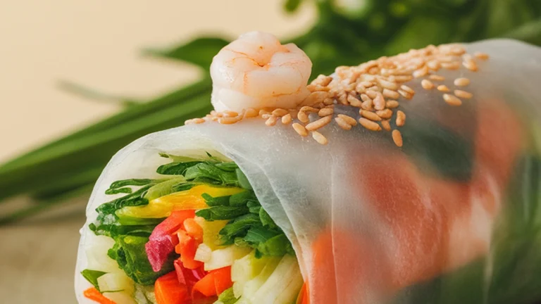 Vietnamese Fresh Spring Rolls - Featured