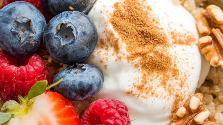 Warm Cinnamon Quinoa Breakfast Bowl - Featured