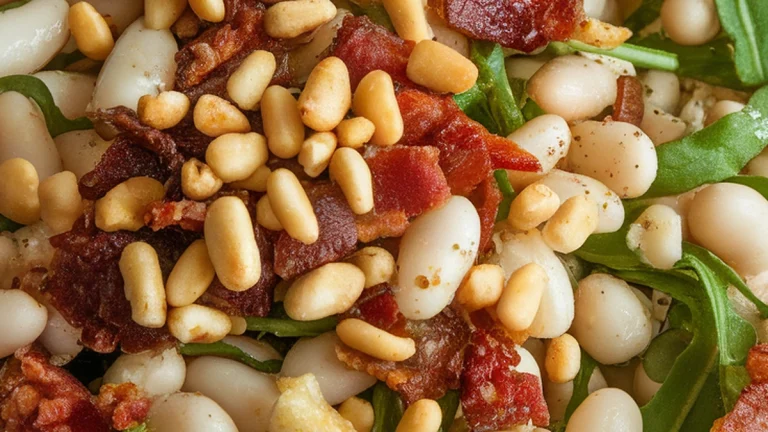 Warm White Bean and Arugula Salad - Featured