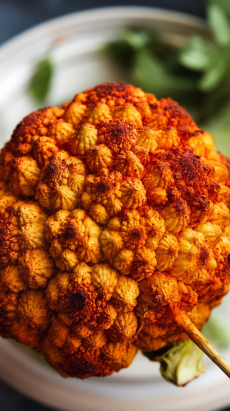 Whole Roasted Tandoori Cauliflower