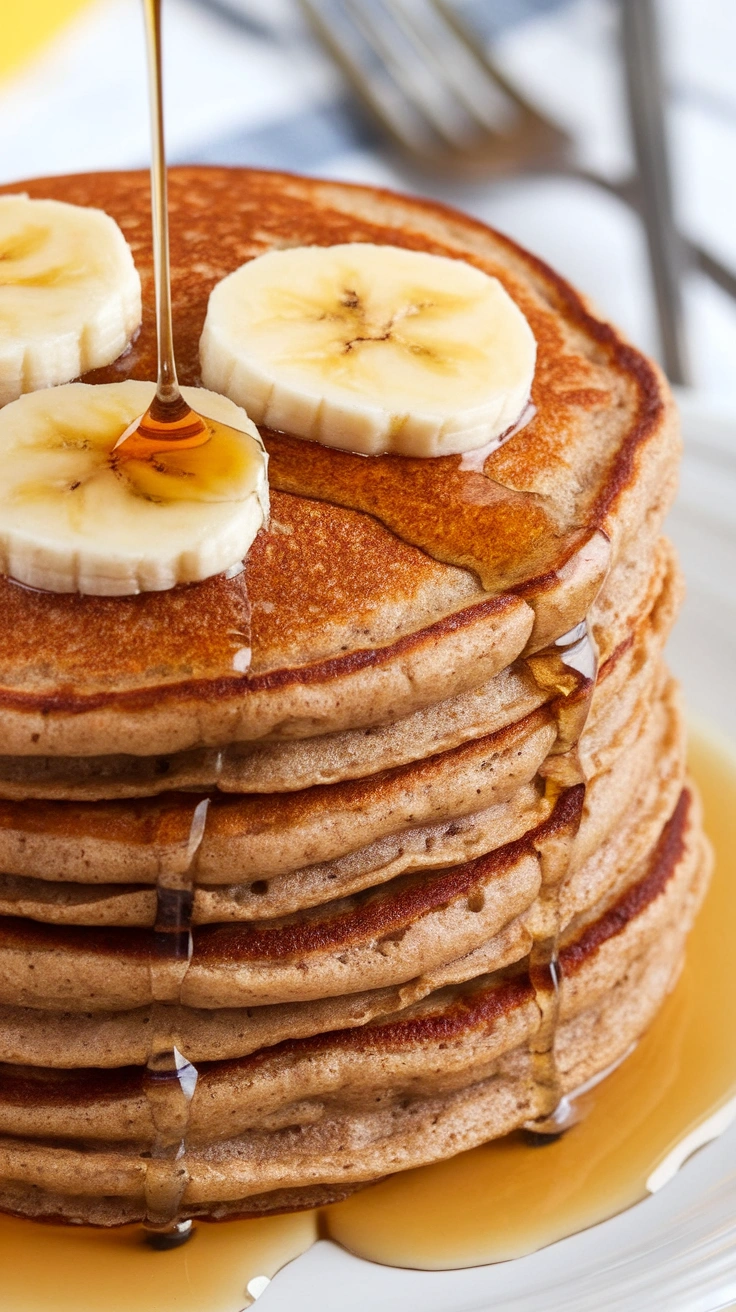 Whole Wheat Banana Pancakes