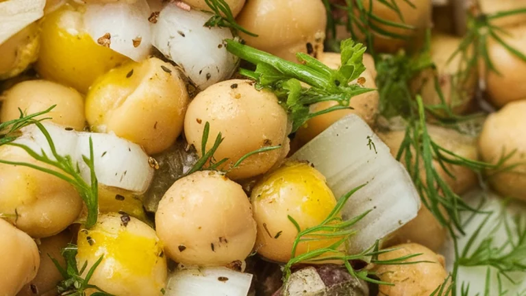 Zesty Lemon Dill Chickpea Salad - Featured