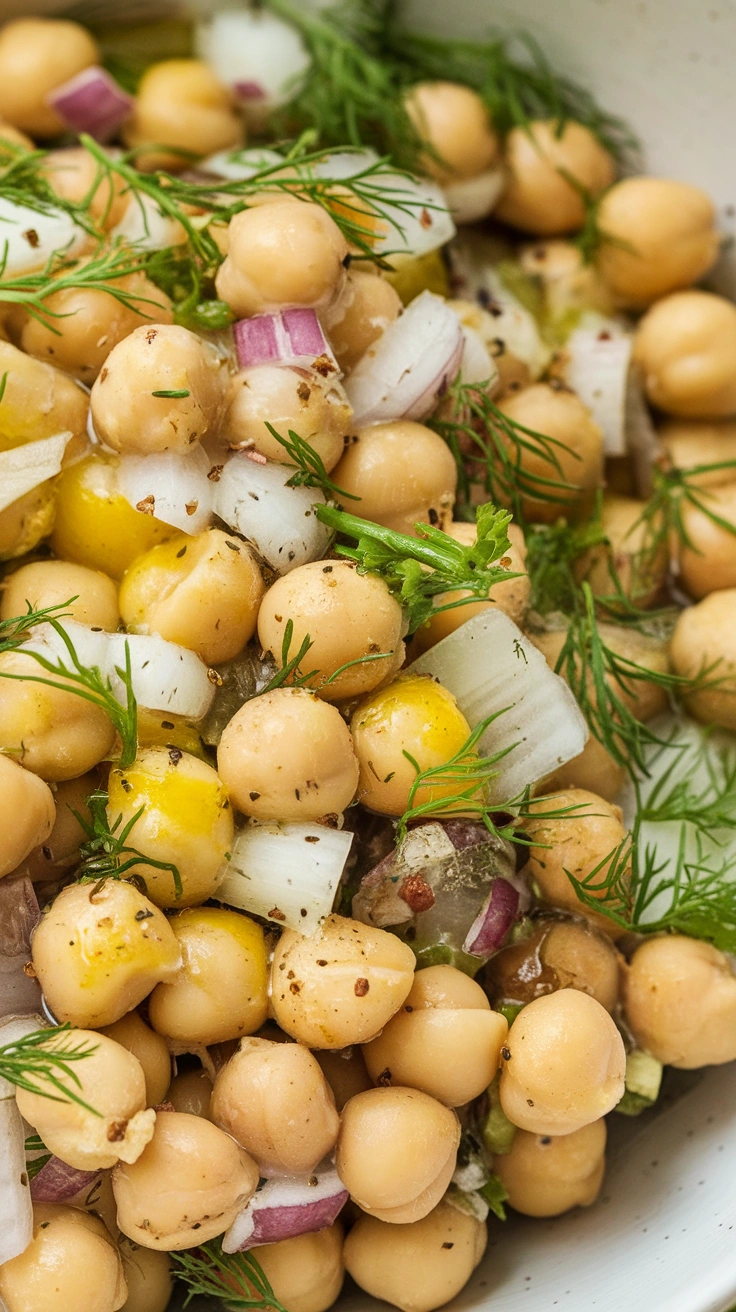 Zesty Lemon Dill Chickpea Salad