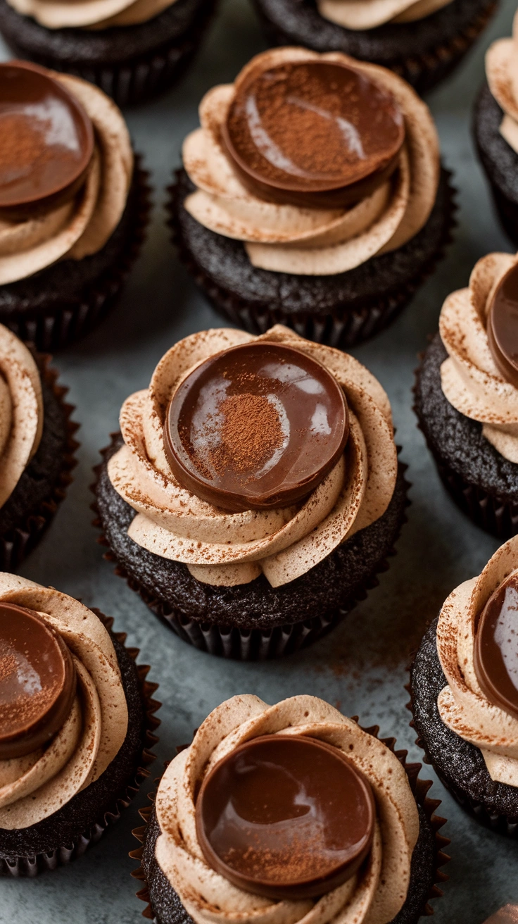 Black Bottom Cheesecake Cupcakes