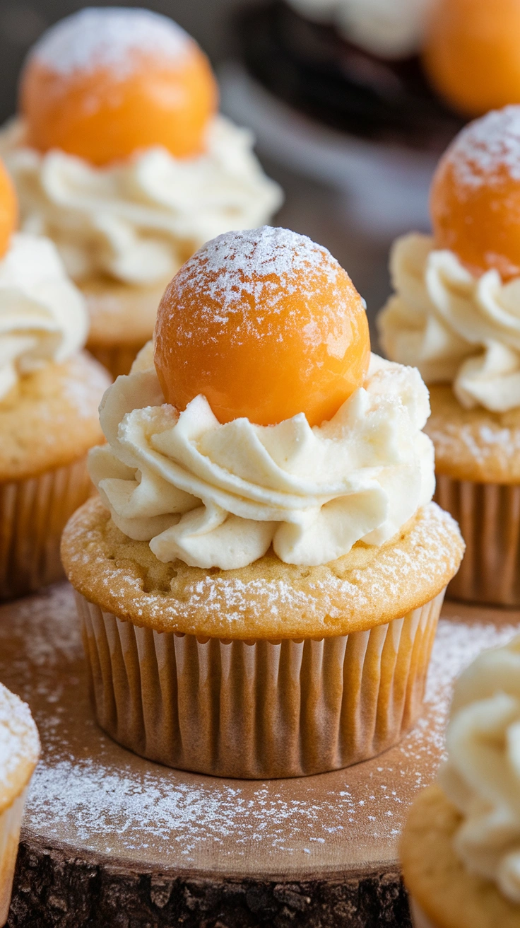 Fresh Cantaloupe Cupcakes