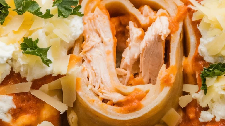 Chicken Alfredo Lasagna Rollups - Featured