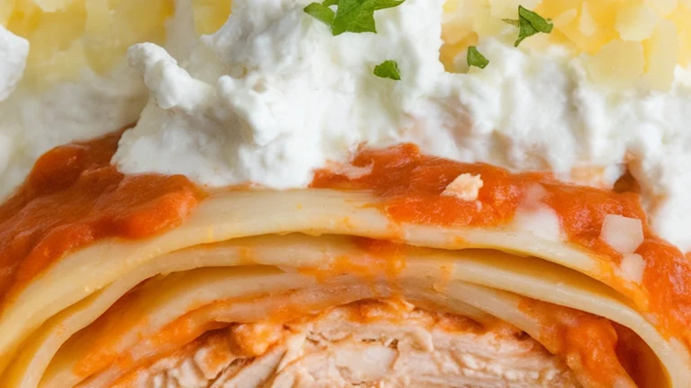Chicken Alfredo Lasagna Rollups - Featured