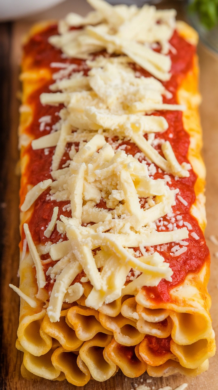 Cheesy Chicken Lasagna Roll Ups