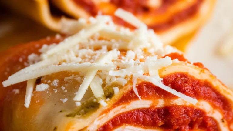 Chicken Lasagna Roll Ups - Featured