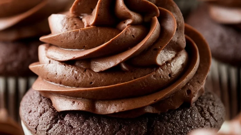 Chocolate Cupcakes with Chocolate Buttercream Frosting - Featured