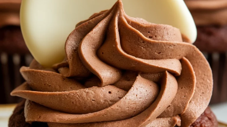 Cocoa Butter Cupcakes with Chocolate Whipped Cream and Homemade White Chocolate Toppers - Featured