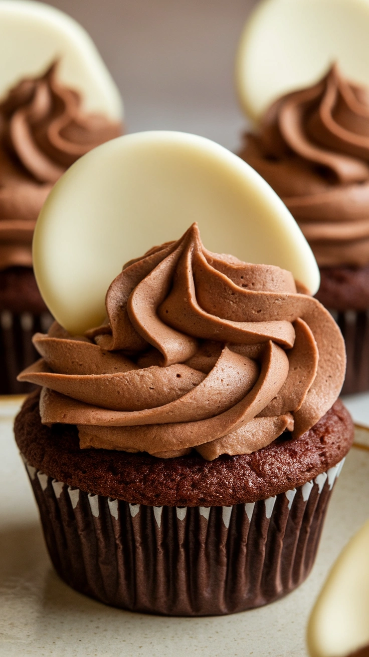 Cocoa Butter Cupcakes with Chocolate Whipped Cream