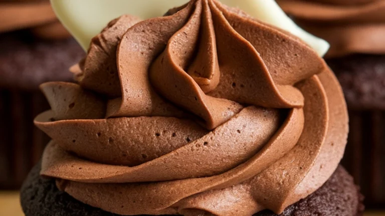 Cocoa Butter Cupcakes with Chocolate Whipped Cream and Homemade White Chocolate Toppers - Featured