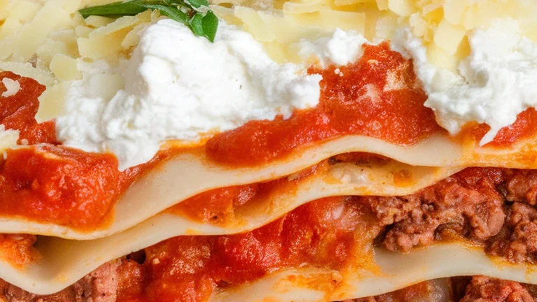 Crockpot Lasagna - Featured
