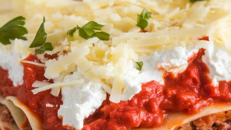 Crockpot Lasagna - Featured