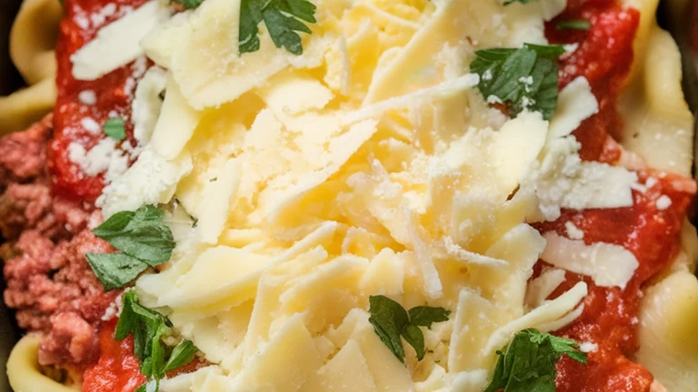 Crockpot Lasagna - Featured