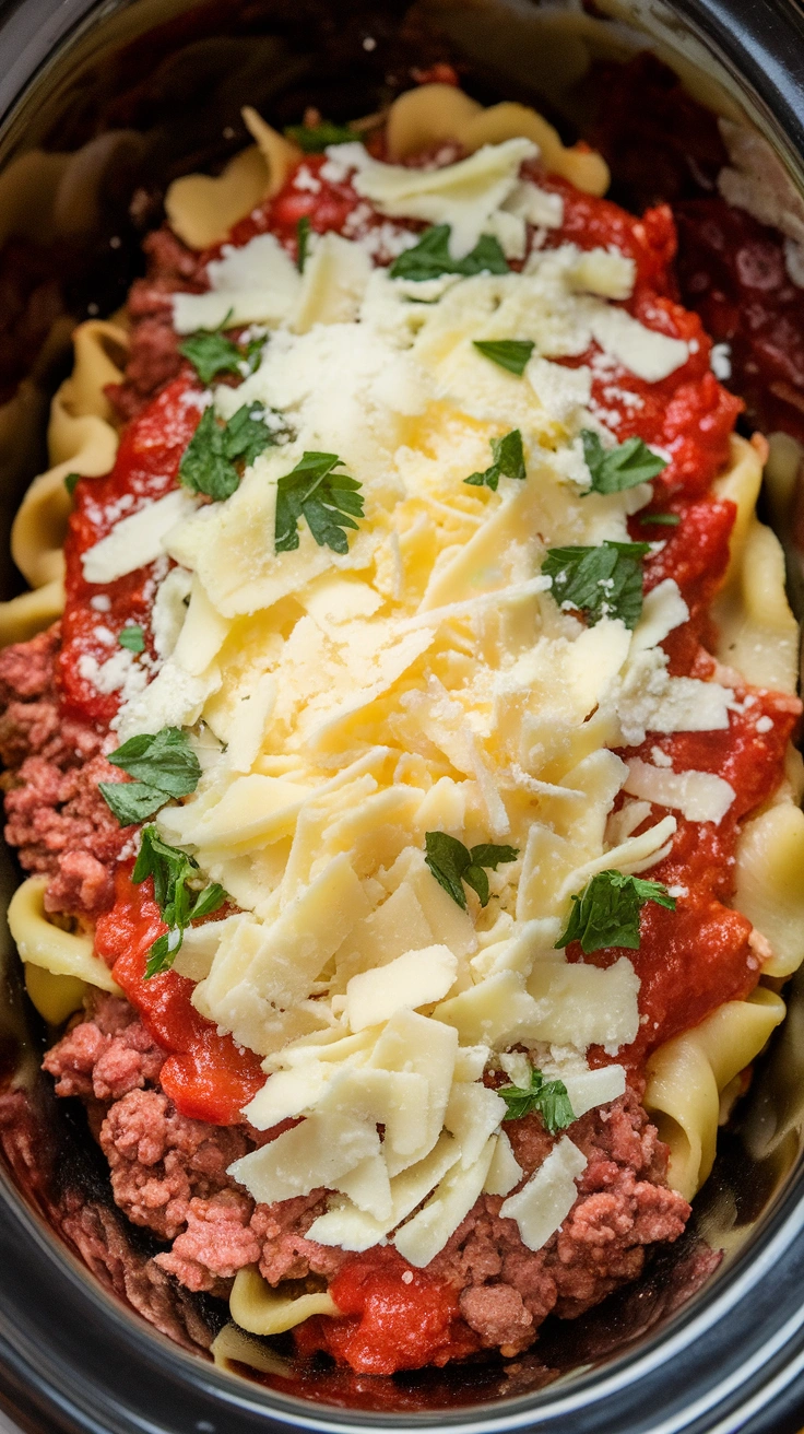 Crockpot Beef Lasagna