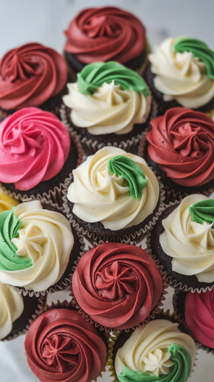 Floral Buttercream Cupcake Bouquet