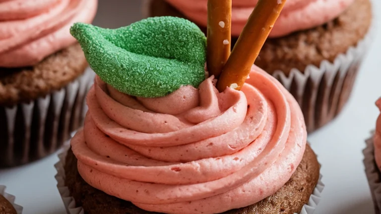 Easy Apple Shaped Cupcakes - Featured