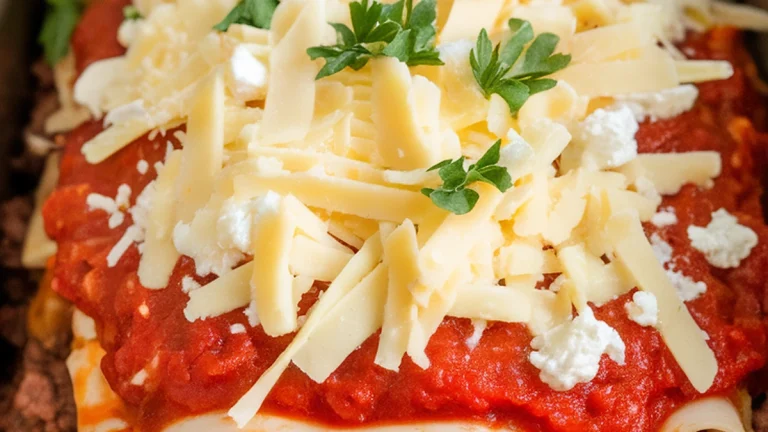 Easy Crockpot Lasagna - Featured