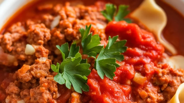 Easy Lasagna Soup Recipe - Featured