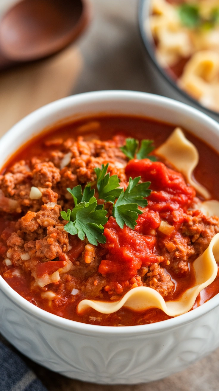 Quick 30-Minute Lasagna Soup