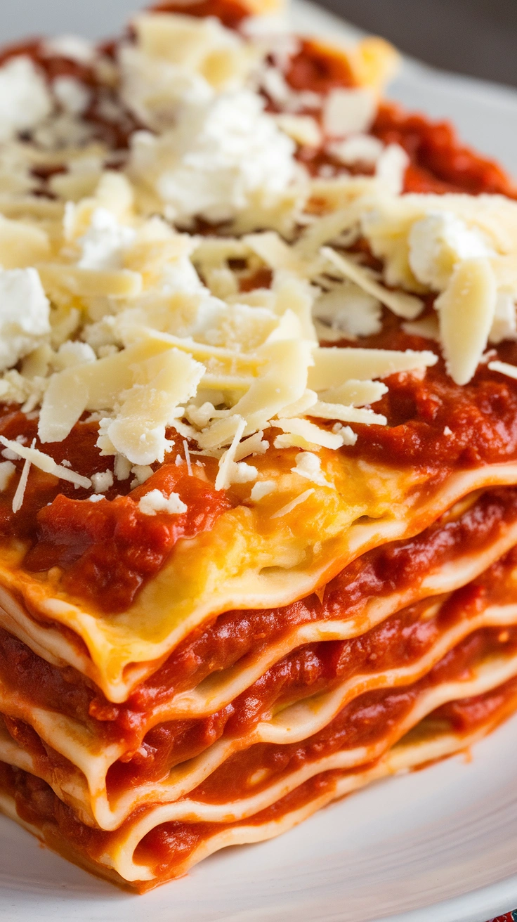 Simple Vegetarian Lasagna