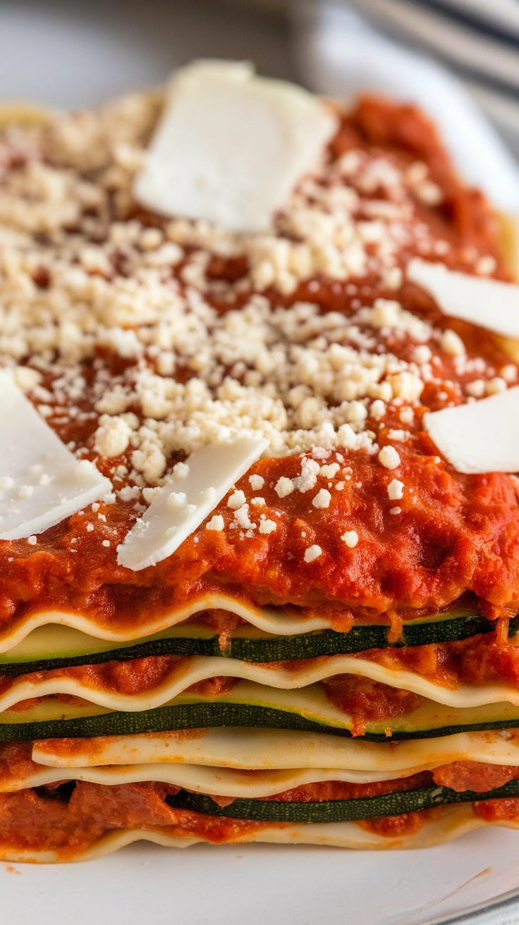 Low Carb Zucchini Lasagna