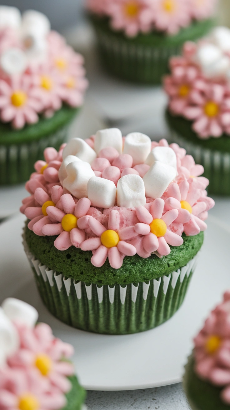 Floral Buttercream Cupcakes