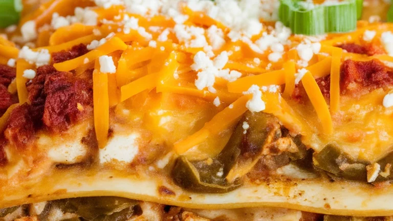 Green Chile Chicken Lasagna - Featured