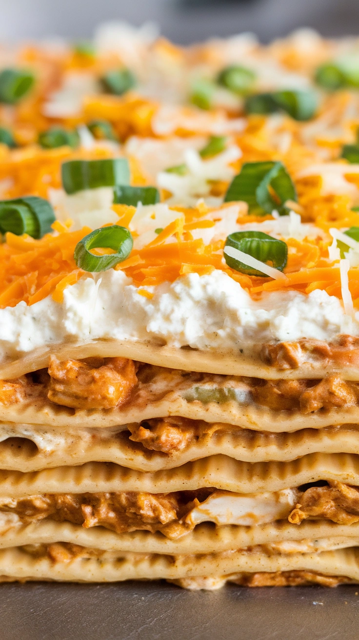 Cheesy Green Chile Chicken Lasagna