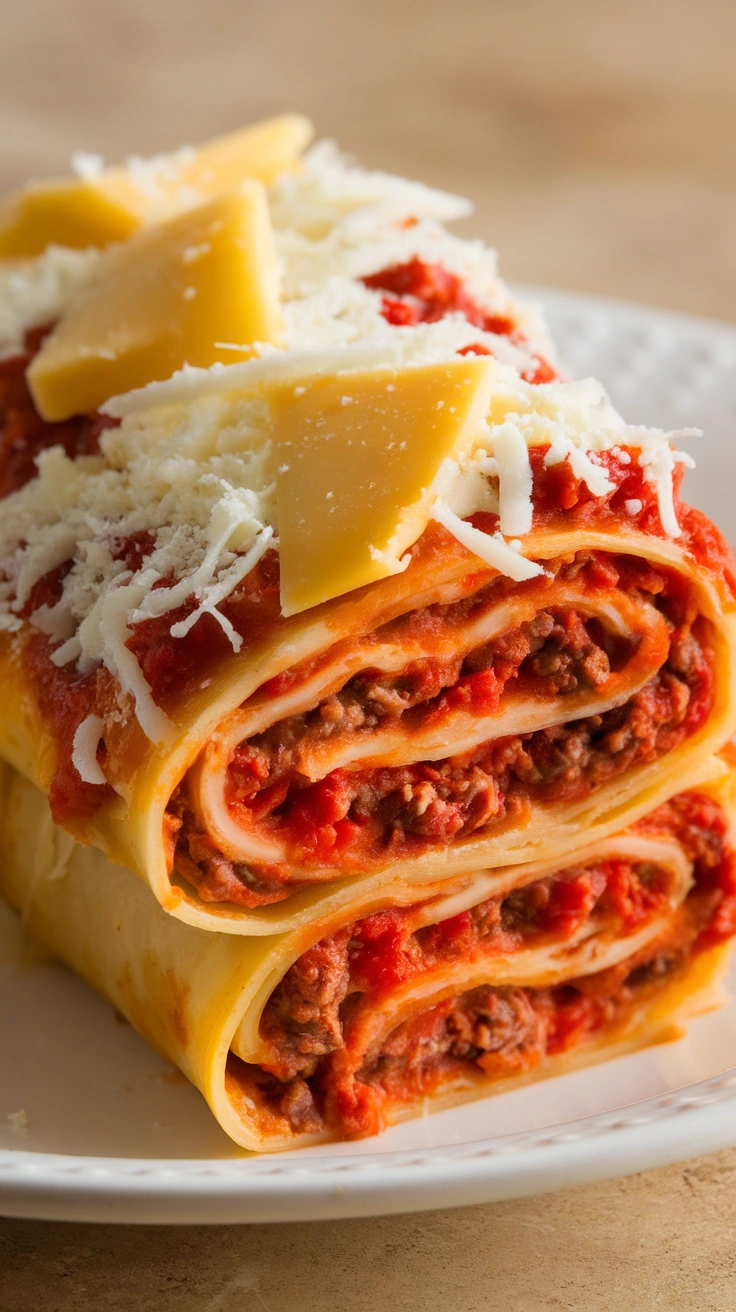 Three-Cheese Lasagna Roll-Ups