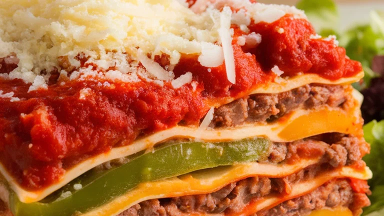 Meat Lasagna Recipe - Featured