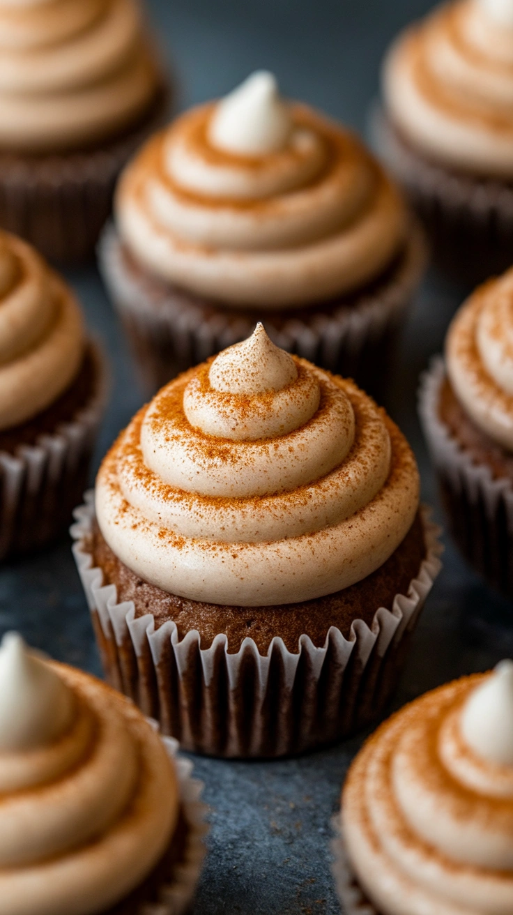 Spiced Mini Chai Cupcakes