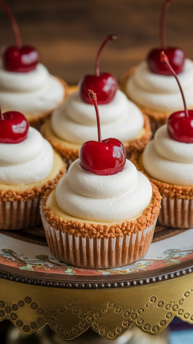 Creamy Mini Cheesecake Cupcakes