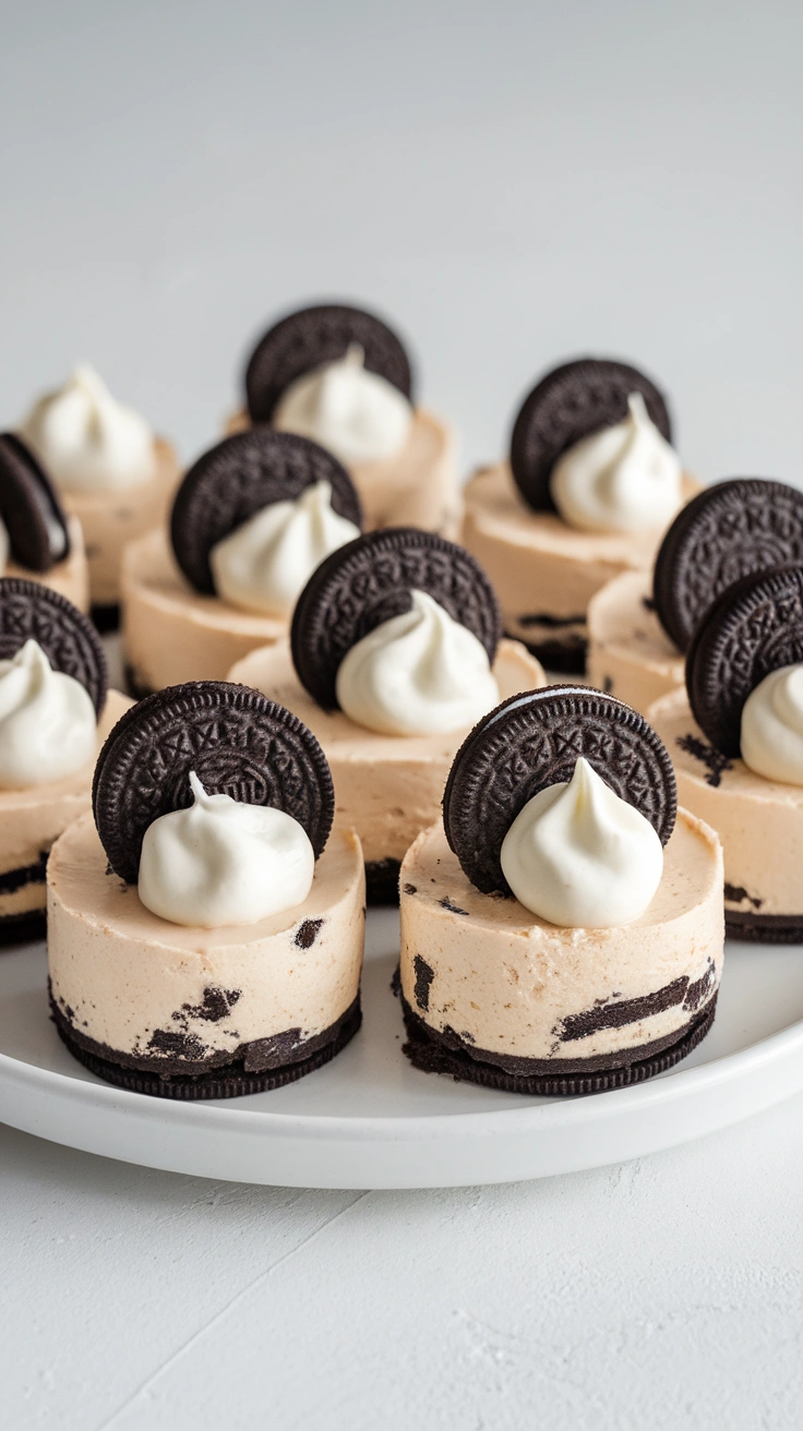 Mini Oreo Cheesecake Cupcakes